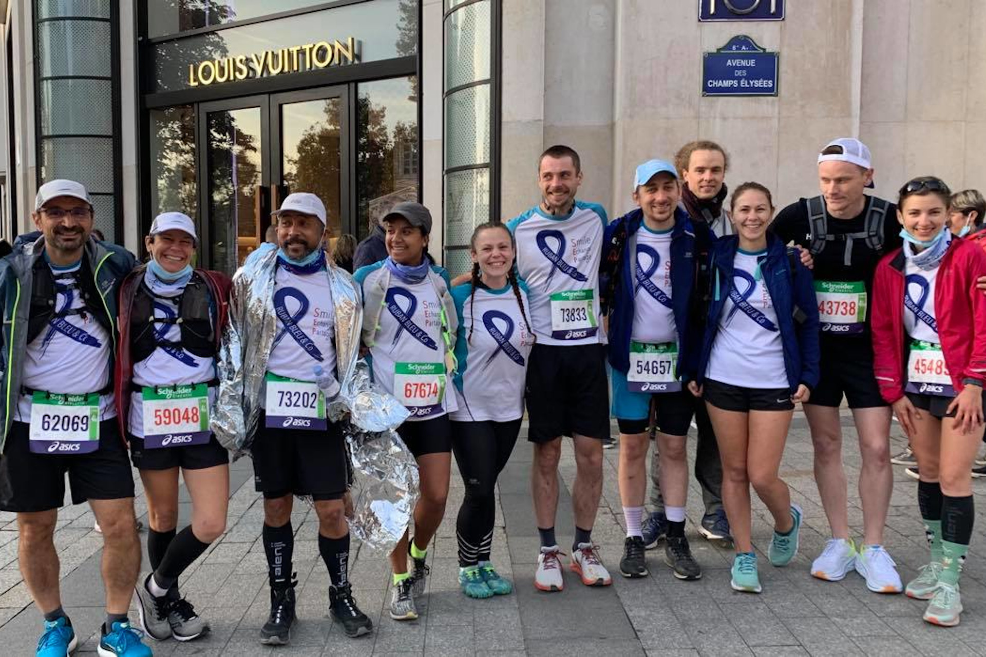 Team Ruban Bleu - Marathon de Paris 2021